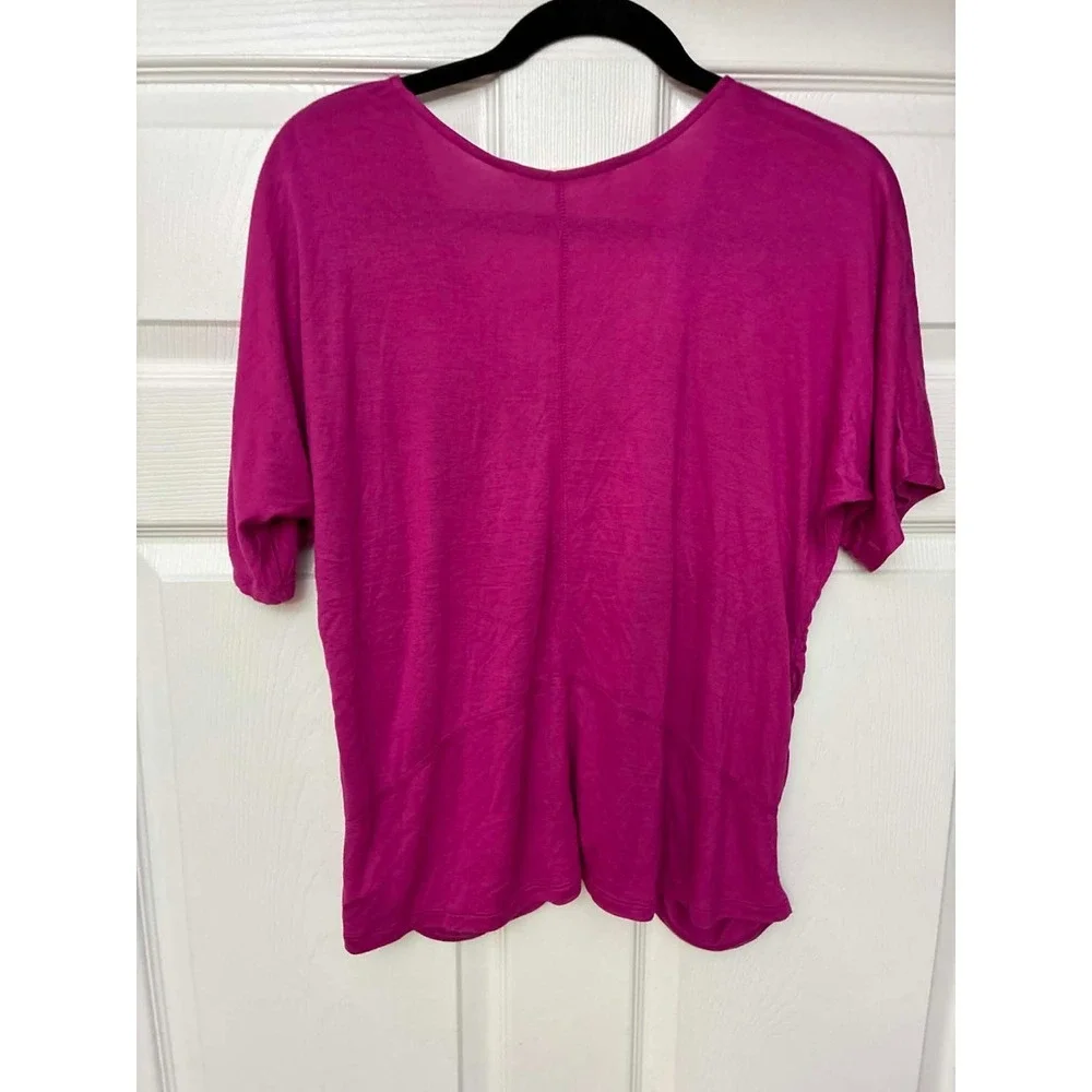 Old Navy XS Purple Magenta Dolman Sleeve V-Neck Soft Knit Top Women